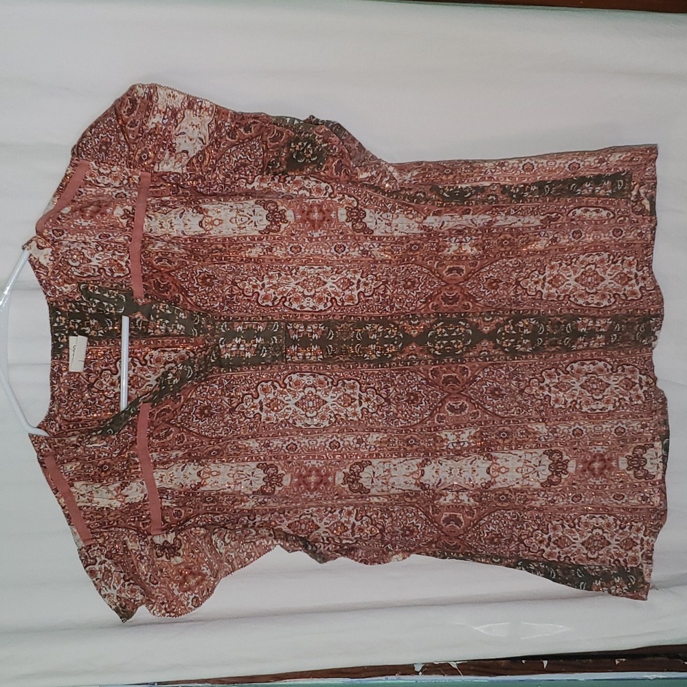Good Hart Bohemian Ruffle Sleeve Top